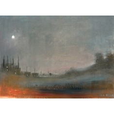 Hamid Alvi, 13 x 17 inch, Oil on Canvas, Landscape Painting, AC-HA-092 Hamid Alvi, 13 x 17 inch, Oil on Canvas, Landscape Painting, AC-HA-092